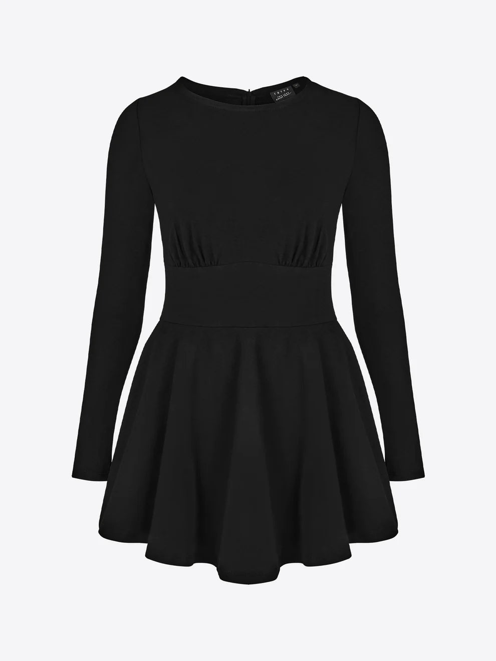 Kurzes Skort-Kleid mit langen Ärmeln