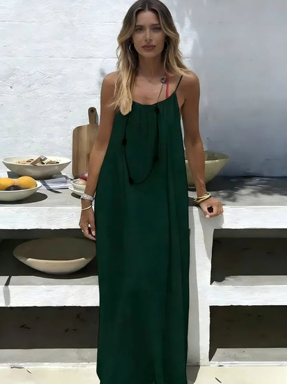 Maxiklänning utan rygg för semestern