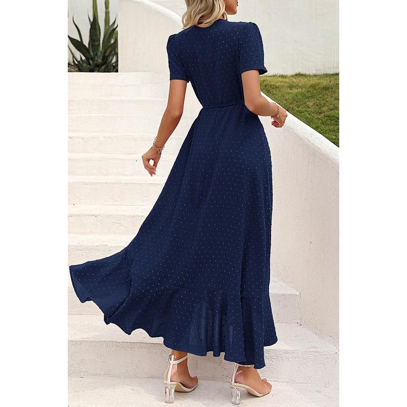 PrettyGarden Boho Wrap Maxi Dress