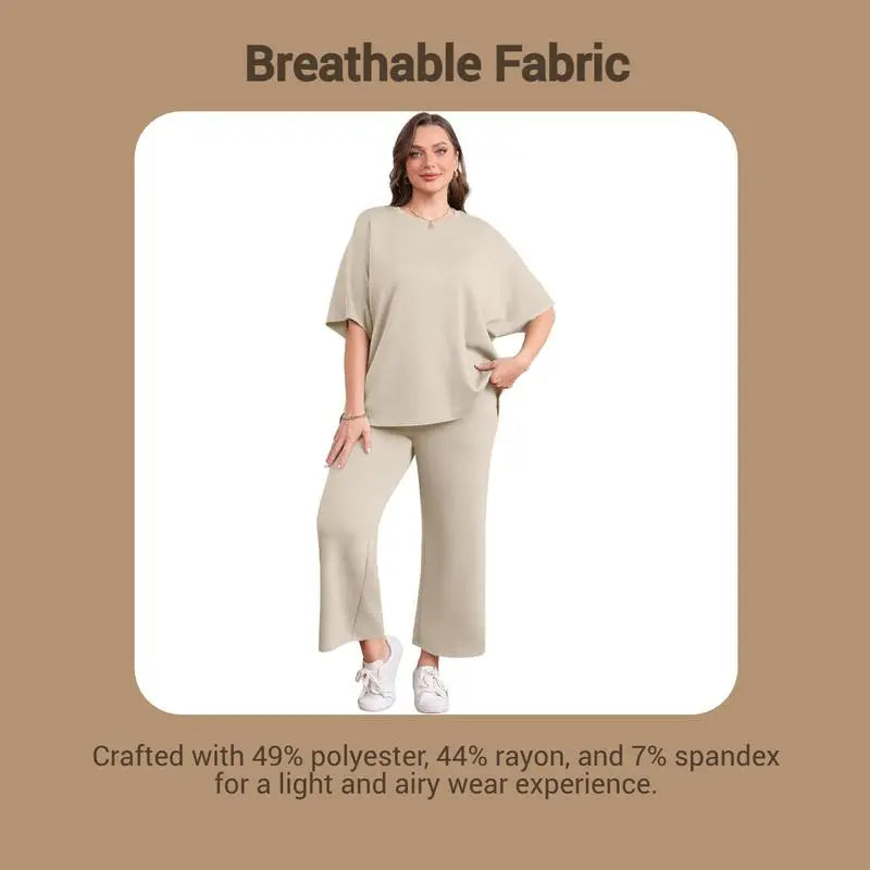 Ensemble deux pièces ample pour femme