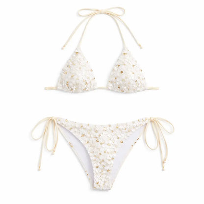 Ensemble bikini « Golden Hour » à coquillages