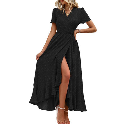 PrettyGarden Boho Wrap Maxi Dress