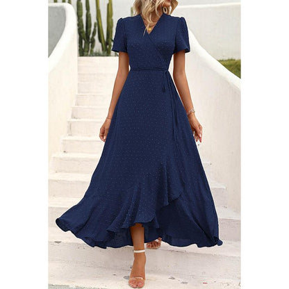 PrettyGarden Boho Wrap Maxi Dress