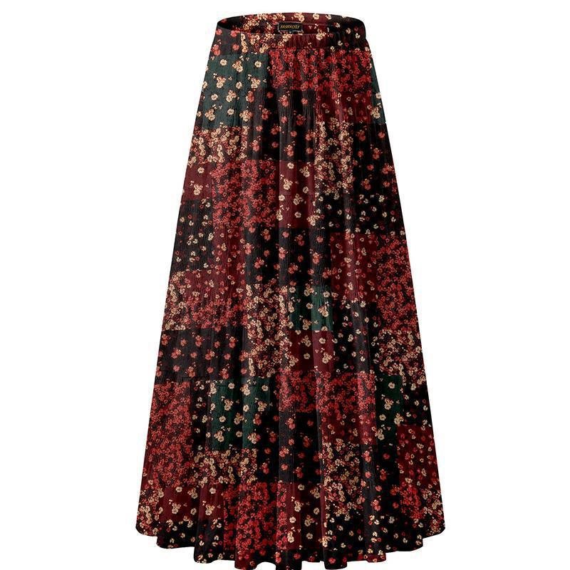 Chiffon High Waist Pleated Maxi Skirt