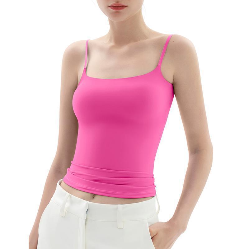 Tanktop med fyrkantig halsringning och spaghettiband för damer