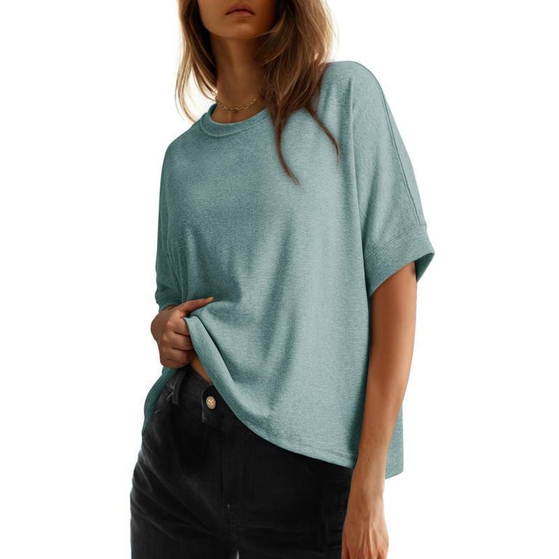 T-shirt décontracté basique oversize pour femme