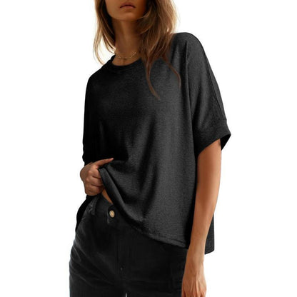 T-shirt décontracté basique oversize pour femme