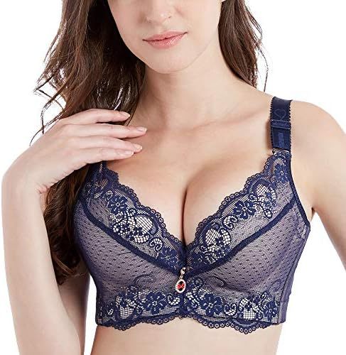 Soutien-gorge push-up à armatures en dentelle pour femme