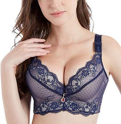 Soutien-gorge push-up à armatures en dentelle pour femme