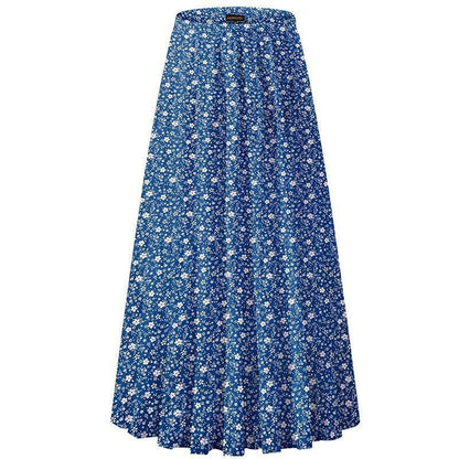 Chiffon High Waist Pleated Maxi Skirt