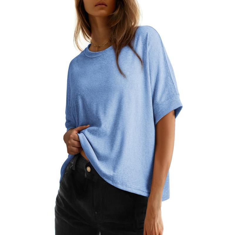 T-shirt décontracté basique oversize pour femme