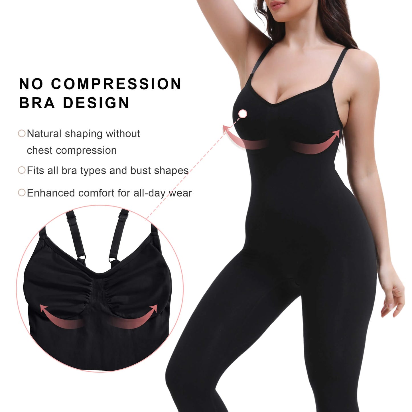Combinaison-legging de compression sans coutures 3-en-1 pour tout le corps
