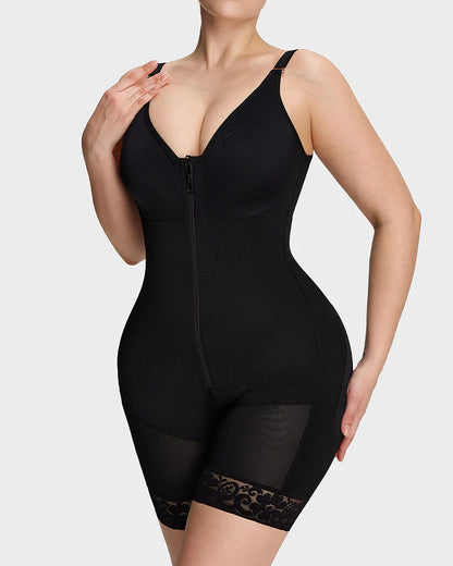 Gaine amincissante et rehaussante avec fermeture éclair à l'entrejambe