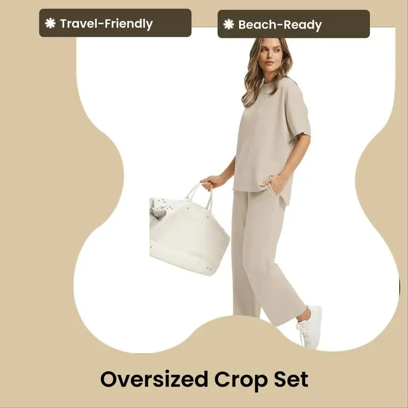 Ensemble deux pièces ample pour femme