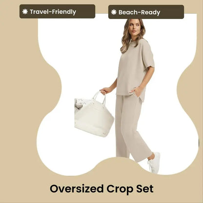 Ensemble deux pièces ample pour femme