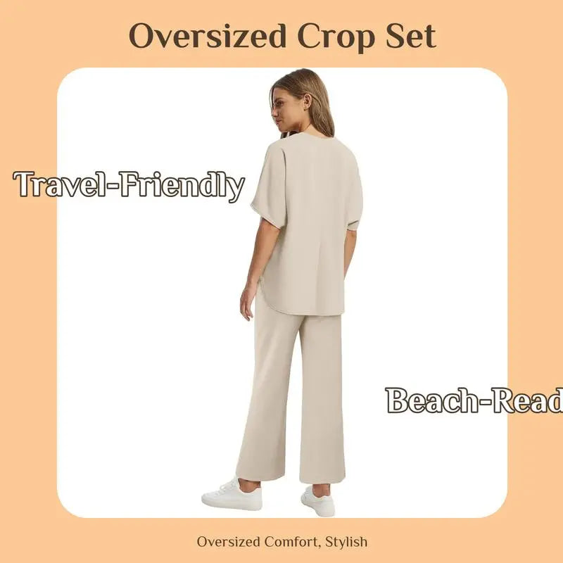 Ensemble deux pièces ample pour femme